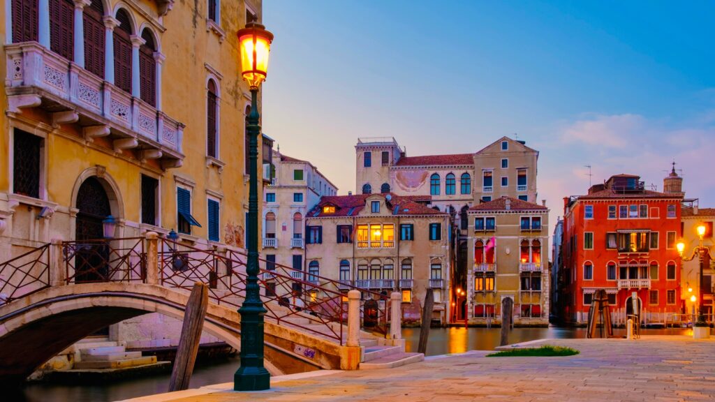 Canals of Venice Italy during summer in Europe,Architecture and landmarks of Venice. Italy | SUPERPOBYT World